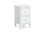 Hampstead White Narrow Bedside